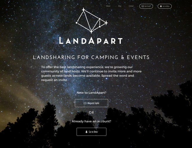 LandApart Coming Soon Page